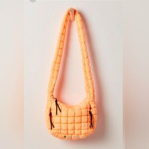FREE PEOPLE 🧡 MOVEMENT Neon Clemintine Crossbody Puffer